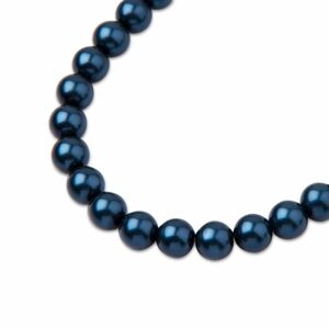 Preciosa kulatá perla MAXIMA 4mm Pearl Effect Blue - 90 ks