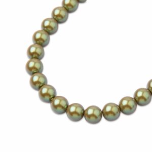 PRECIOSA a.s. Preciosa kulatá perla MAXIMA 4mm Pearlescent Khaki - 90 ks