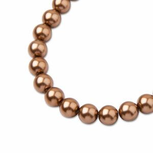 PRECIOSA a.s. Preciosa kulatá perla MAXIMA 6mm Pearl Effect Bronze - 60 ks