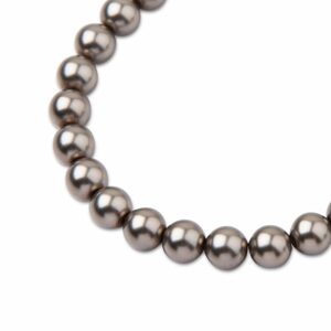PRECIOSA a.s. Preciosa kulatá perla MAXIMA 6mm Pearl Effect Dark Grey - 60 ks