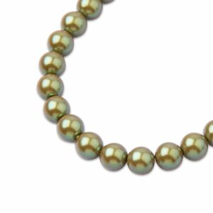 PRECIOSA a.s. Preciosa kulatá perla MAXIMA 6mm Pearlescent Khaki - 60 ks