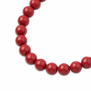 PRECIOSA a.s. Preciosa kulatá perla MAXIMA 6mm Crystal Cranberry - 60 ks
