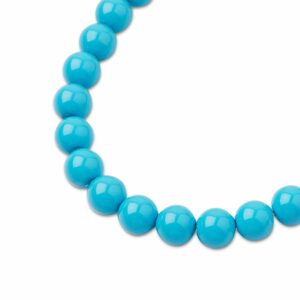 PRECIOSA a.s. Preciosa kulatá perla MAXIMA 6mm Crystal Aqua Blue - 60 ks