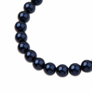 PRECIOSA a.s. Preciosa kulatá perla MAXIMA 8mm Pearl Effect Dark Blue - 45 ks