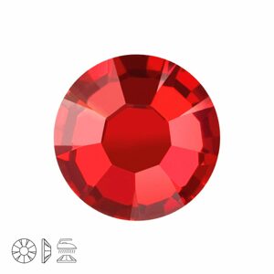 PRECIOSA a.s. Preciosa MC nažehlovací šatonová růže MAXIMA SS16 Red Velvet - 72 ks