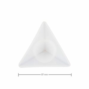 Silikonová forma na odlévání kreativní hmoty pyramida 57x57x67mm - 3 ks
