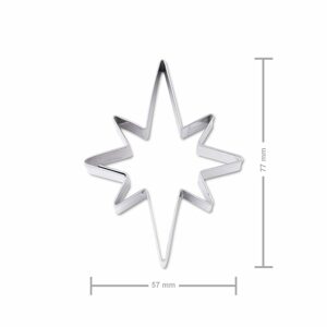 Vykrajovátko hvězda osmicípá 57×77mm - 1 ks