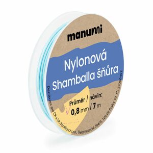 Manumi Nylonová šňůrka na Shamballa náramky 0,8mm/7m světle modrá č.35 - 1 ks