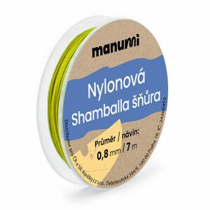Manumi Nylonová šňůrka na Shamballa náramky 0,8mm/7m zelená č.37 - 1 ks