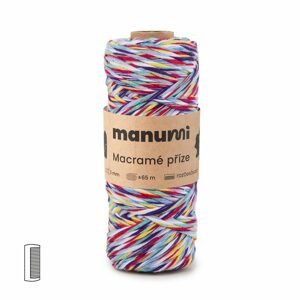 Manumi Macramé příze stáčená 3mm barevná - 1 ks