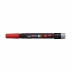 POSCA popisovač štětcový akrylový PCF-350 červený - 1 ks
