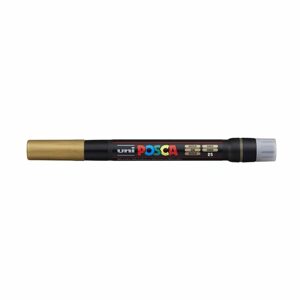 POSCA popisovač štětcový akrylový PCF-350 zlatý - 1 ks
