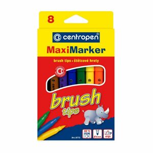 Centropen popisovače štětcové MaxiMarker Brush 8773 sada 8ks - 1 balení