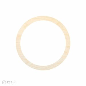 Dřevěný výřez pro Macramé kruh 12,5cm - 1 ks