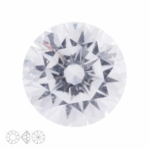 PRECIOSA a.s. Kubický zirkon kulatý 4mm Crystal - 3 ks