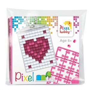 Pixelhobby Pixel klíčenka srdíčka nebo love - 1 ks