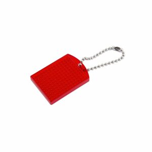Pixelhobby Náhradní klíčenka s řetízkem k pixel hobby červená - 1 ks