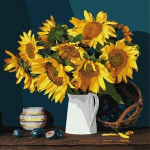 Ideyka Malování podle čísel obraz slunečnice 40x40cm - 1 ks